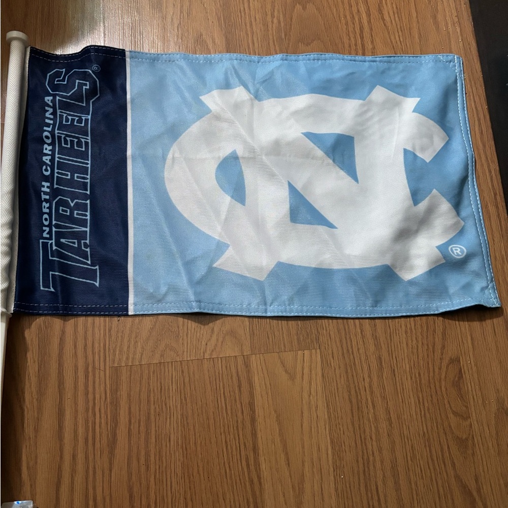 Tar Heels Bath Flag - Light Blue and White